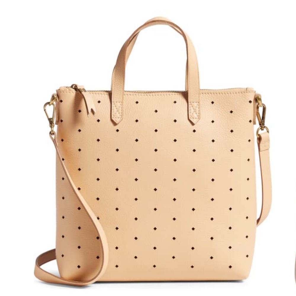 Madewell | perforated mini transport tote in linen - Picture 2 of 4